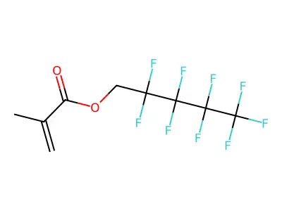 2,2,3,3,4,4,5,5,5-Nonafluoropentyl methacrylate structure