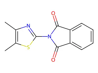 2-(4,5-Dimethyl-1,3-thiazol-2-yl)isoindole-1,3-dione structure