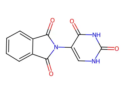 2-(2,4-dioxo-1H-pyrimidin-5-yl)isoindole-1,3-dione structure