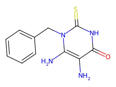 1-BENZYL-5,6-DIAMINO-2-THIOURACIL structure