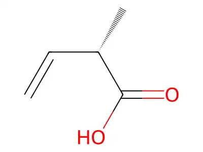 2-甲基-3-丁烯酸 structure