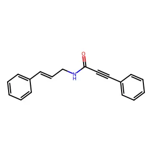 N-Cinnamyl-3-phenyl-prop-2-ynamide structure