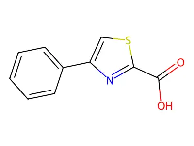 4-Phenylthiazole-2-carboxylic acid structure
