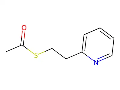 S-[2-(Pyridin-2-yl)ethyl] ethanethioate structure