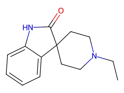 Spiro(indoline-3,4'-piperidin)-2-one, 1'-ethyl- structure