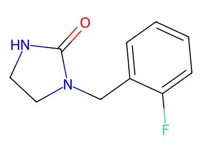 1-(2-Fluorobenzyl)imidazolidin-2-one structure