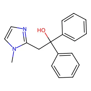 2-(1-Methylimidazol-2-yl)-1,1-diphenylethanol structure