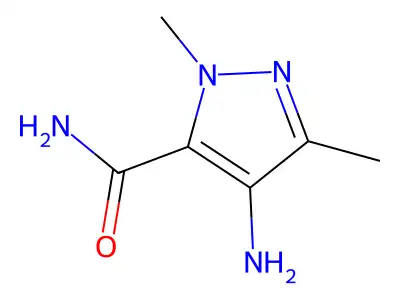 4-氨基-N,5-二甲基-1H-吡唑-3-甲酰胺 structure