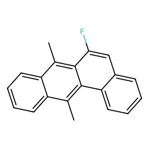 Benz(a)anthracene, 6-fluoro-7,12-dimethyl- structure