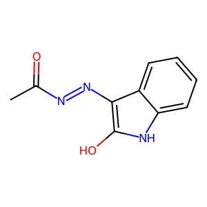 N'-(2-Hydroxy-3H-indol-3-ylidene)acetohydrazide structure