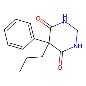 Dihydro-5-phenyl-5-propyl-4,6(1H,5H)-pyrimidinedione structure