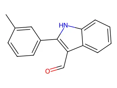 1H-Indole-3-carboxaldehyde, 2-(3-methylphenyl)- structure