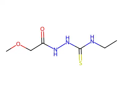 N-ethyl-2-(methoxyacetyl)hydrazinecarbothioamide structure