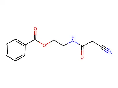 2-[(2-cyanoacetyl)amino]ethyl Benzoate structure