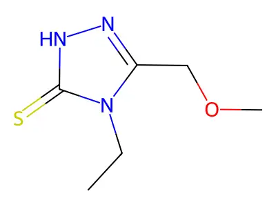 4-ethyl-5-(methoxymethyl)-4H-1,2,4-triazole-3-thiol structure