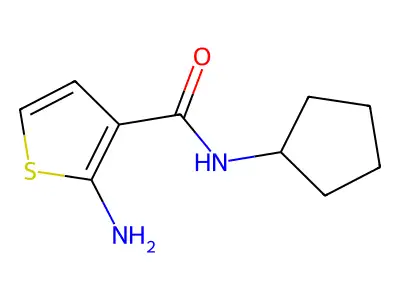 2-amino-N-cyclopentylthiophene-3-carboxamide structure