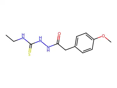 1-Ethyl-3-[[2-(4-methoxyphenyl)acetyl]amino]thiourea structure