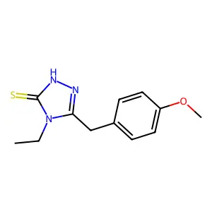 4-ethyl-5-(4-methoxybenzyl)-4H-1,2,4-triazole-3-thiol structure