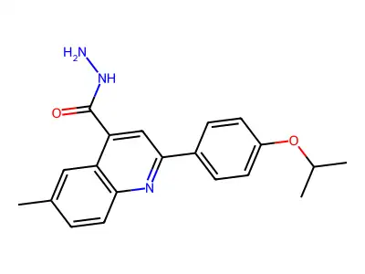 2-(4-Isopropoxyphenyl)-6-methylquinoline-4-carbohydrazide structure