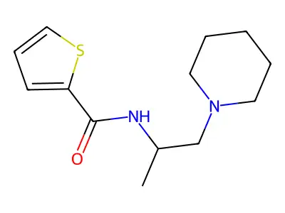 N-(1-Methyl-2-(1-piperidinyl)ethyl)-2-thiophenecarboxamide structure