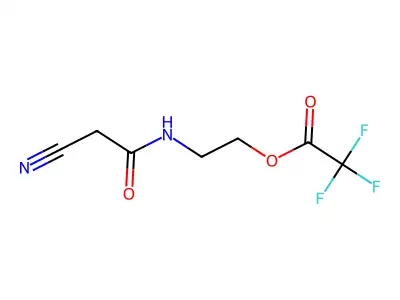 2-[(2-Cyanoacetyl)amino]ethyl 2,2,2-trifluoroacetate structure