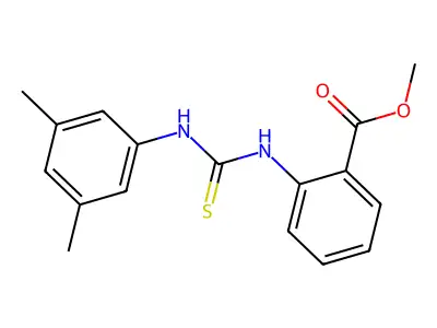 Methyl 2-{[(3,5-dimethylphenyl)carbamothioyl]amino}benzoate structure
