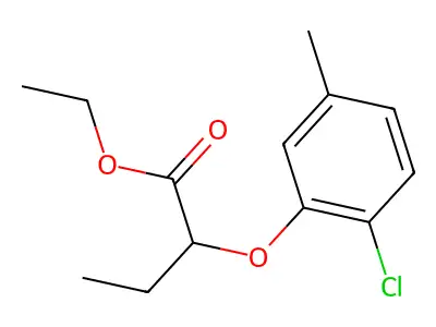 Ethyl 2-(2-chloro-5-methylphenoxy)butanoate structure
