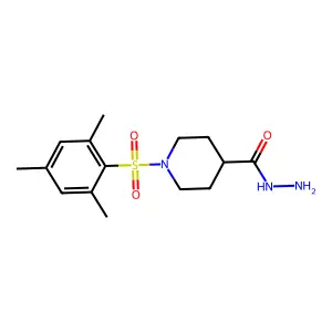 1-(Mesitylsulfonyl)piperidine-4-carbohydrazide structure