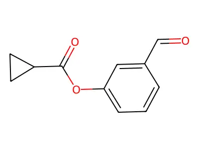 3-Formylphenyl cyclopropanecarboxylate structure