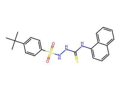 1-[(4-Tert-butylphenyl)sulfonylamino]-3-naphthalen-1-ylthiourea structure