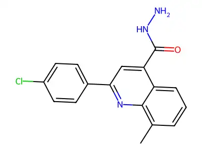 2-(4-Chlorophenyl)-8-methylquinoline-4-carbohydrazide structure