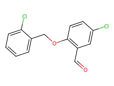 5-Chloro-2-[(2-chlorobenzyl)oxy]benzaldehyde structure