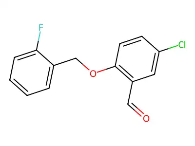 5-Chloro-2-[(2-fluorobenzyl)oxy]benzaldehyde structure