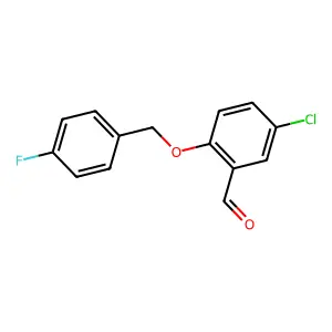 5-Chloro-2-[(4-fluorobenzyl)oxy]benzaldehyde structure