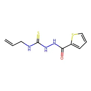 N-allyl-2-(2-thienylcarbonyl)hydrazinecarbothioamide structure