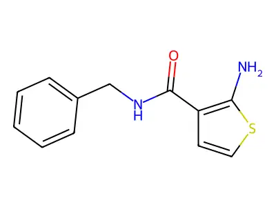 2-amino-N-benzylthiophene-3-carboxamide structure