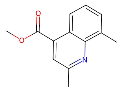Methyl 2,8-dimethylquinoline-4-carboxylate structure