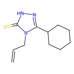 4-allyl-5-cyclohexyl-4H-1,2,4-triazole-3-thiol structure