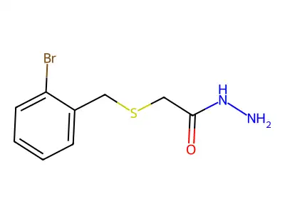 2-[(2-Bromobenzyl)thio]acetohydrazide structure