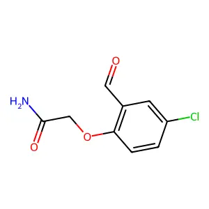 2-(4-Chloro-2-formylphenoxy)acetamide structure