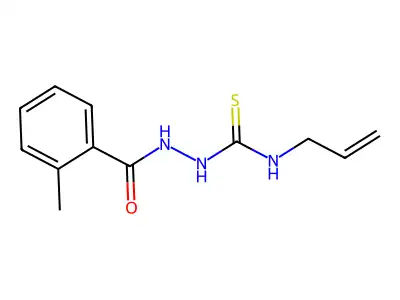 2-[(2-methylphenyl)carbonyl]-N-(prop-2-en-1-yl)hydrazinecarbothioamide structure