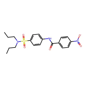 N-[4-(dipropylsulfamoyl)phenyl]-4-nitrobenzamide structure