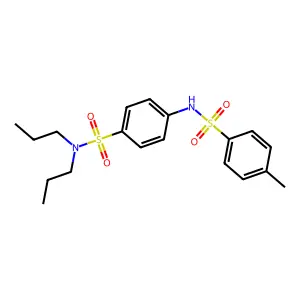 N-[4-(dipropylsulfamoyl)phenyl]-4-methylbenzenesulfonamide structure