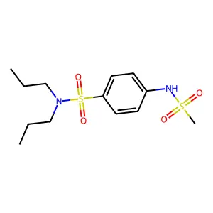 4-[(methylsulfonyl)amino]-N,N-dipropylbenzenesulfonamide structure