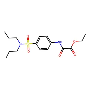 Ethyl {[4-(dipropylsulfamoyl)phenyl]amino}(oxo)acetate structure