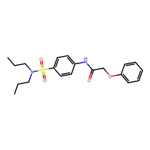 N-[4-(dipropylsulfamoyl)phenyl]-2-phenoxyacetamide structure