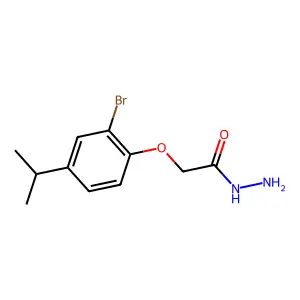 2-(2-Bromo-4-isopropylphenoxy)acetohydrazide structure