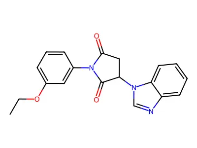 3-(Benzimidazol-1-yl)-1-(3-ethoxyphenyl)pyrrolidine-2,5-dione structure