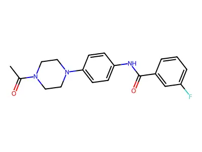 N-[4-(4-Acetyl-piperazin-1-yl)-phenyl]-3-fluoro-benzamide structure