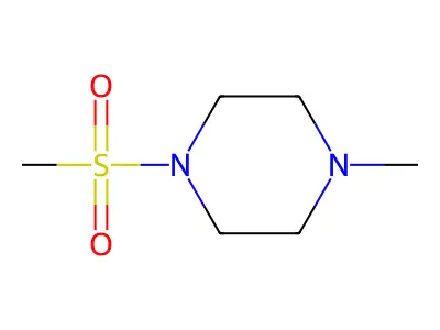 1-(Methanesulfonyl)-4-methylpiperazine structure